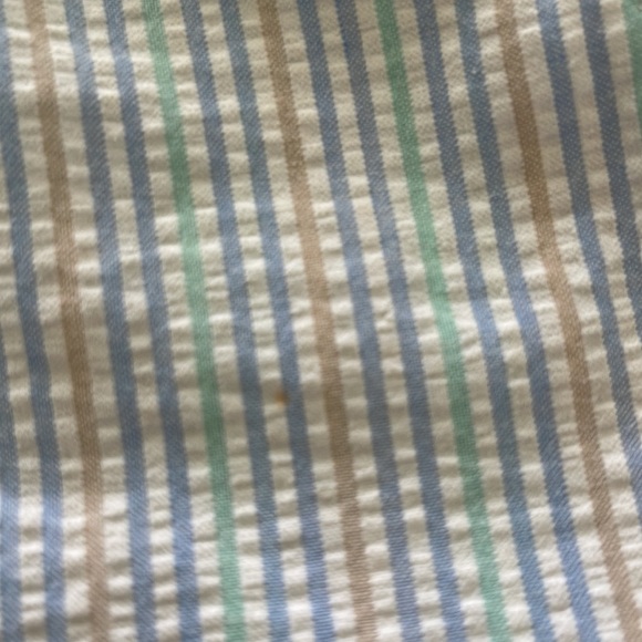 VINTAGE Izod Lacoste Boys Plaid Short Overalls Size 24 Months - Picture 8 of 8